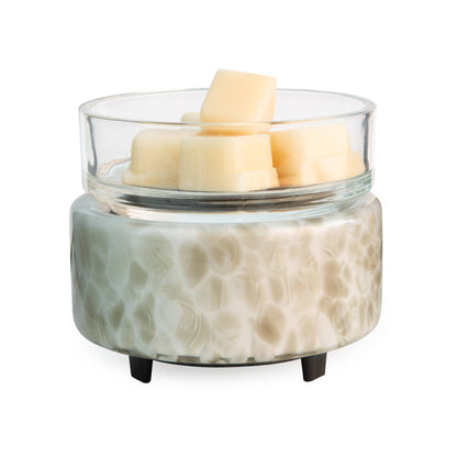 Swirl Glass 2-in-1 Wax and Candle Warmer