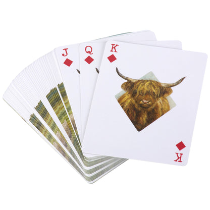 Highland Cow Playing Cards Deck