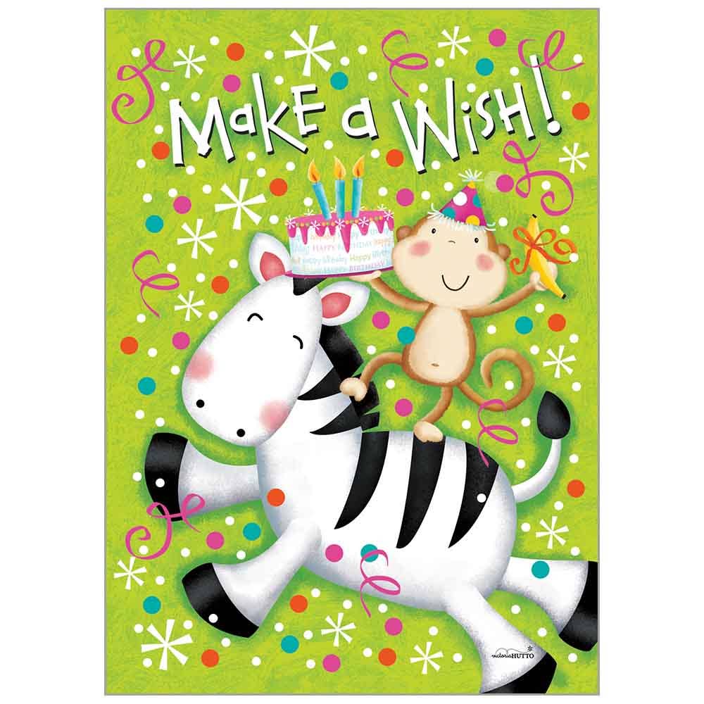Birthday Greeting Card - Day at the Zoo