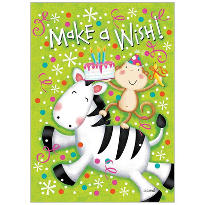 Birthday Greeting Card - Day at the Zoo