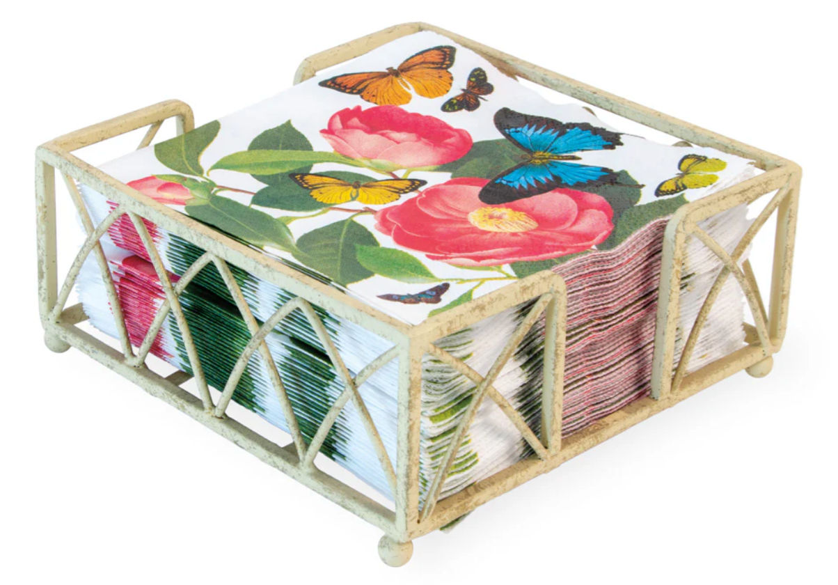 Arch Cocktail Napkin Caddy Holder - 2 Color Options