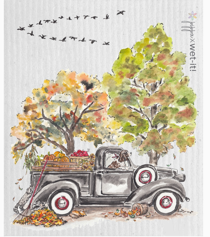 Swedish Discloth - Fall Pickup Truck